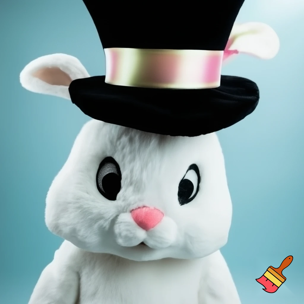Easter bunny mascot costume top hat special top hat special top hat special top hat special and delicate