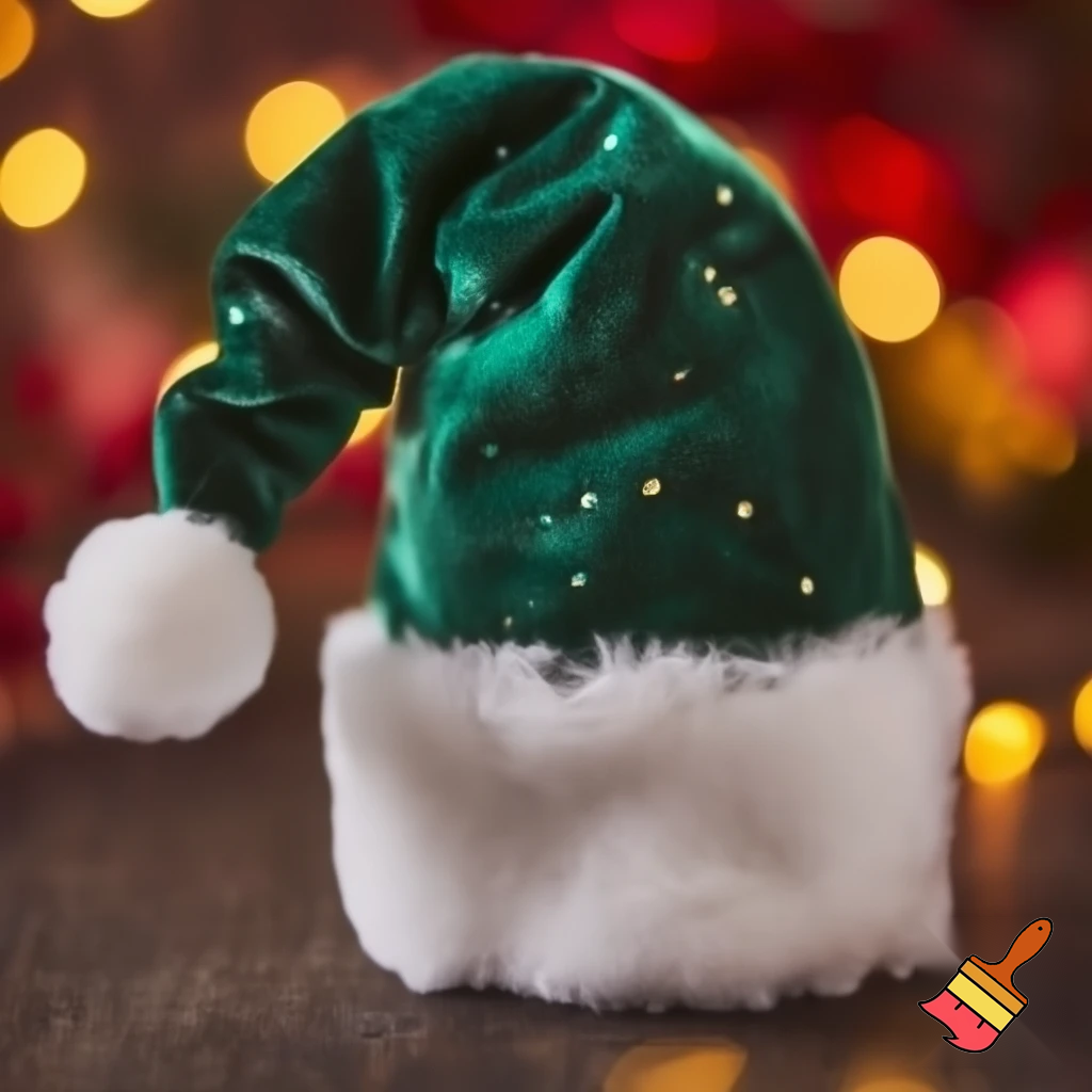 Christmas velvet hat elf on the shelf hat velvet