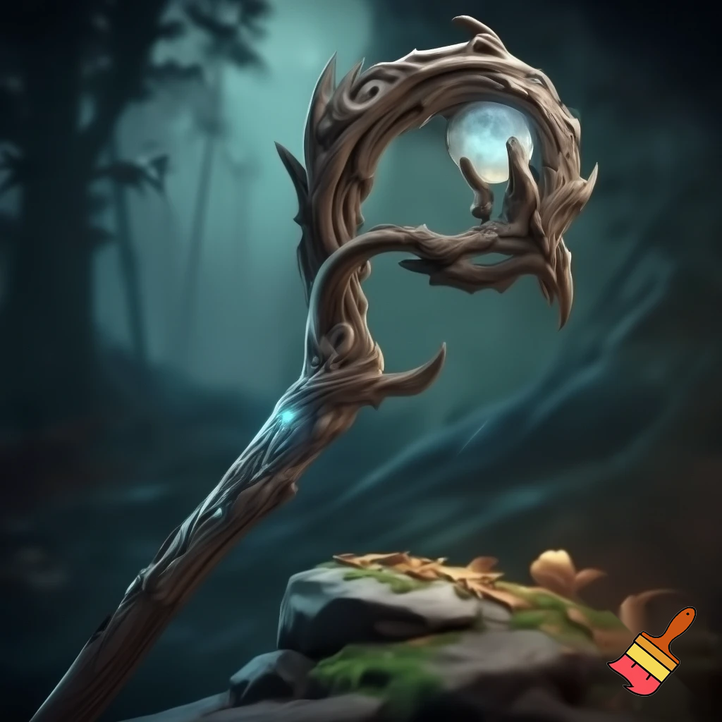 A witches walking stick metric walking stick