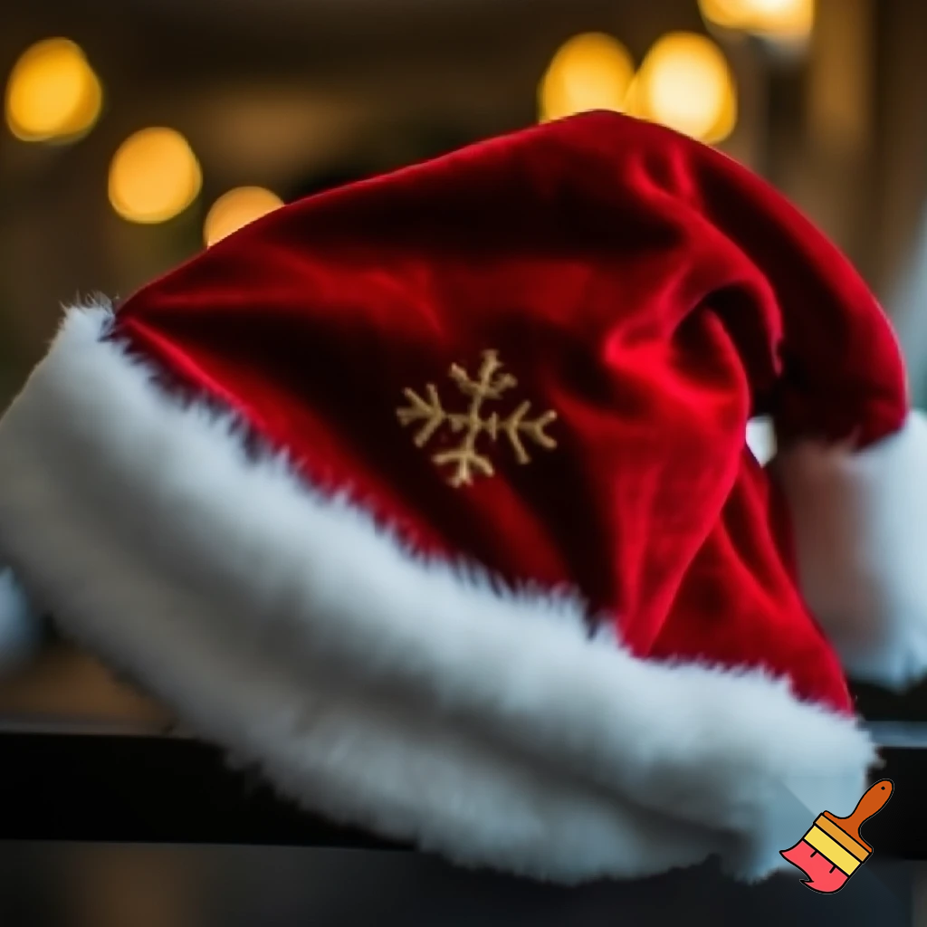Santa Claus top hat special one special in delicate Santa Claus hat velvet