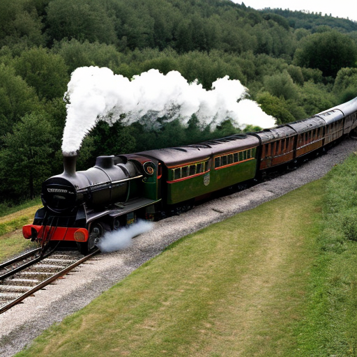 A steam train hits a curve too fast and derails