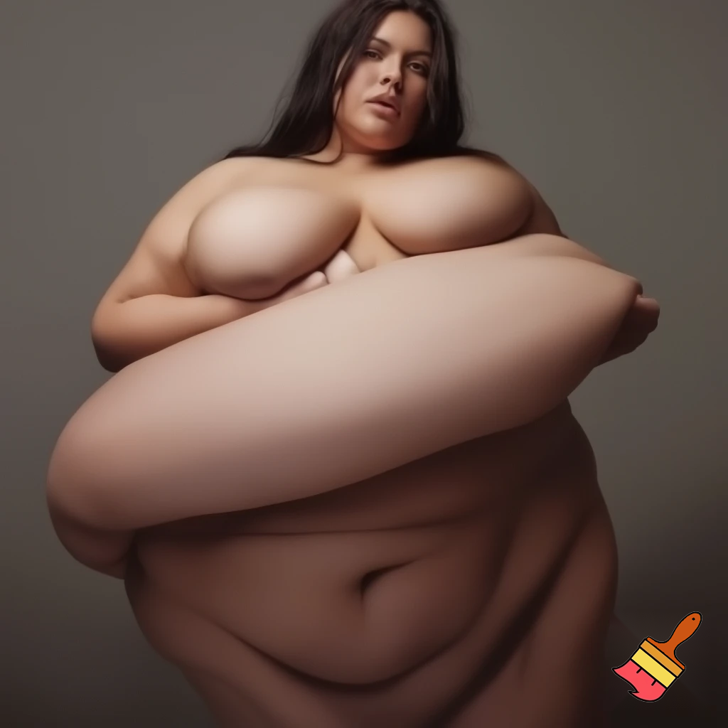 Fat nude woman with GIGANTIC boobs
