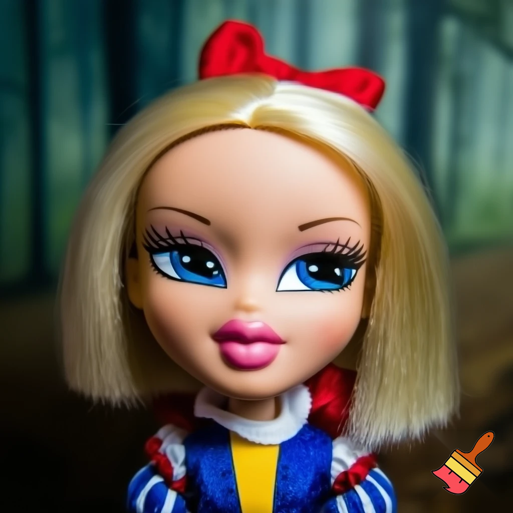 Close up Bratz Snow White doll 