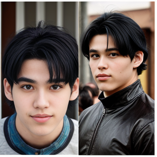 metamorph a guy with black hair