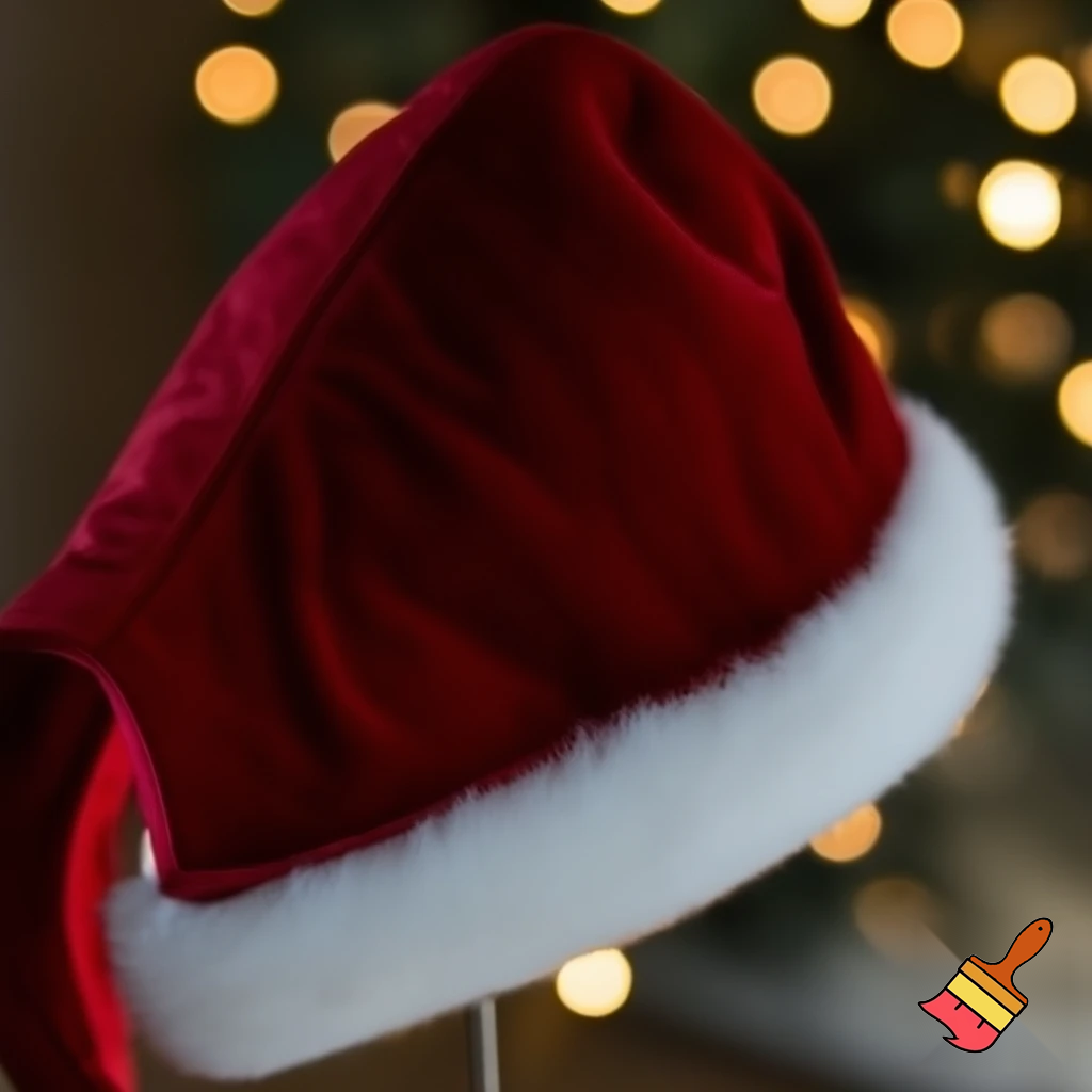Christmas Santa Claus velvet hat delicate special delicate hat