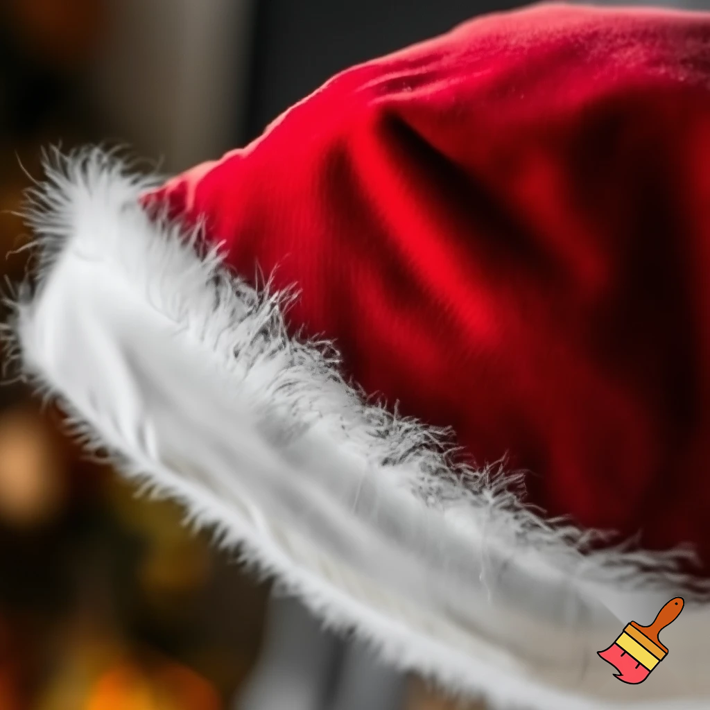 Christmas hat, Santa Claus hat velvet hat offensive hat