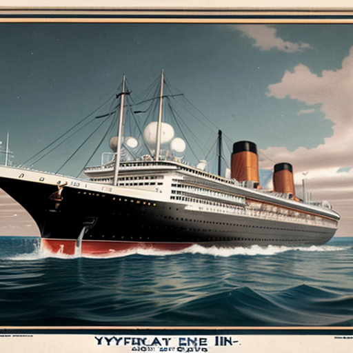 Small 1900s ocean liner
