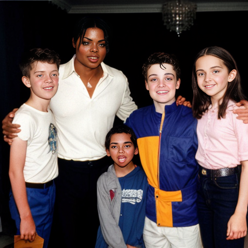 genreate a image of micheal jackson ,  jeffrey esptein and charlie kirk with kids

