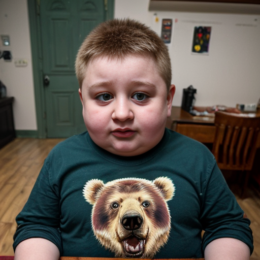 Niño ruso, niño oso animal, algo gordito, lo suficiente como para poder llamarle gordo, es un niño irritante, constantemente intenta ser bueno pero no lo consigue nunca, posee una gran semi uniceja, sus cejas  son pronunciada y pobladas, tanto que casi forman una uniceja, sin embargo no llega a tocarse y esta en un extraño limbo. es un niño promedio que no destaca ni negativamente ni positivamente, no es lo suficientemente feo como para que alguien se burle de el, no es lo suficientemente lindo como para que las chicas le hablen, solo esta ahi, aveces no se nota

