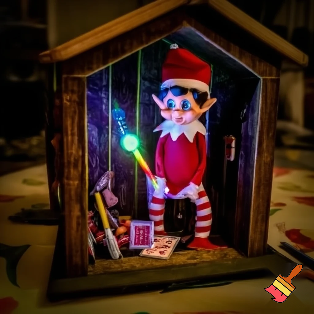 Elf on the shelf magic tricks magic cubby house colouring box