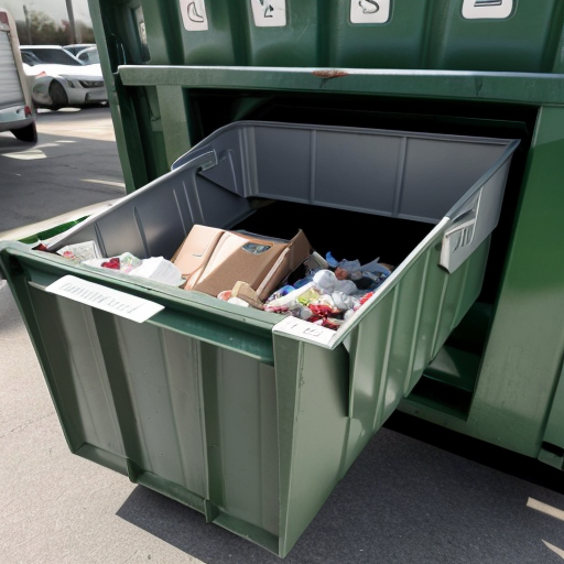 images  of home trash removal to a 7 x 14 dumpster that attches top a truck for pick up


