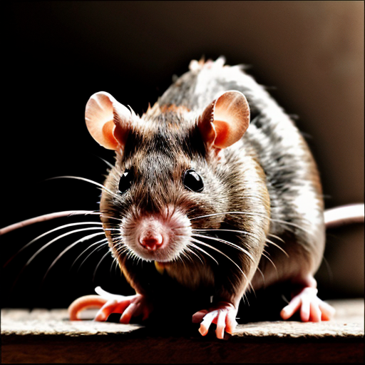 muscular rat , rat criminal  evil stare red eyes rat evil