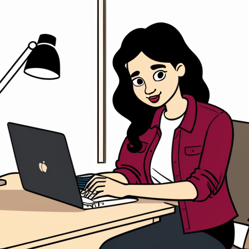 Aryan, 21-year-old Indian engineering student, medium wheatish skin, wavy black hair, brown eyes, clean-shaven face, red overshirt jacket, white t-shirt, dark jeans, studying at desk, laptop open, books scattered, same character design, cinematic horror animation