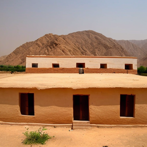 A house in the Indus valley add more vegitation
