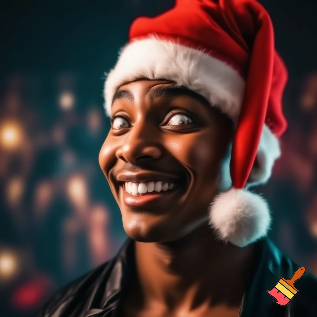 Magicians a real magician Christmas hat a happy one