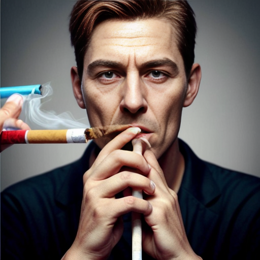 a poster on anti smoking cartoon
