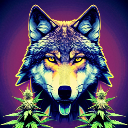 A PHONK wolf cannabis