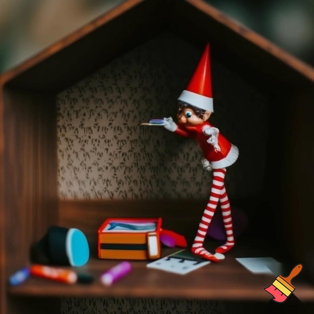 Elf on the shelf magic tricks magic cubby house colouring box