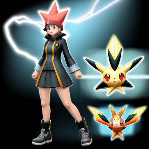 A lightning vmax Pokemon original character