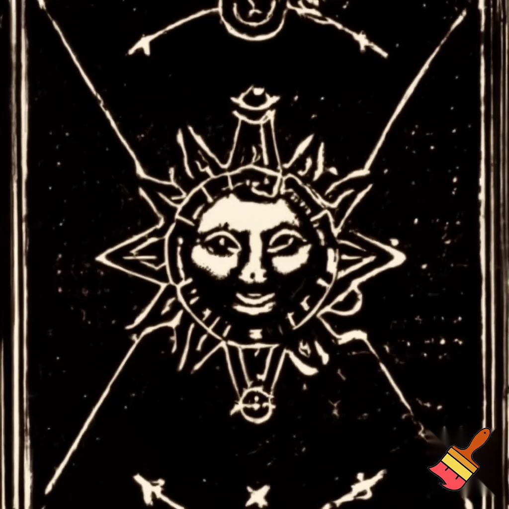 tarot card, woocut style, sepia black and white, esoteric, no satanic, no nude, christian gnosis, no stars 5 or 6, size 3000px x 3000px, 300 dpi