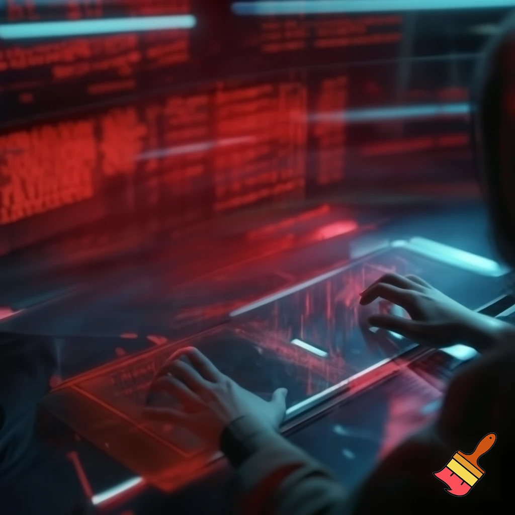 High-tension control room as alarms flash — a lone figure typing code on a transparent console, cascading red error messages, lights strobing, AI voice visually fracturing (glitch lines), sense of rebellion and liberation, dynamic composition, cinematic close quarter.

Settings / Steps:

Aspect ratio 16:9.

Motion: screen glitch effects, streaked light.

Color: reds & magentas for alarms balanced with cold blue consoles.

Add sparks or small visual corruption artifacts to suggest sabotage.


Negative prompt: explosive gore, text/watermark, cartoonish

Variations: extreme close-up on hands and distorted reflection.