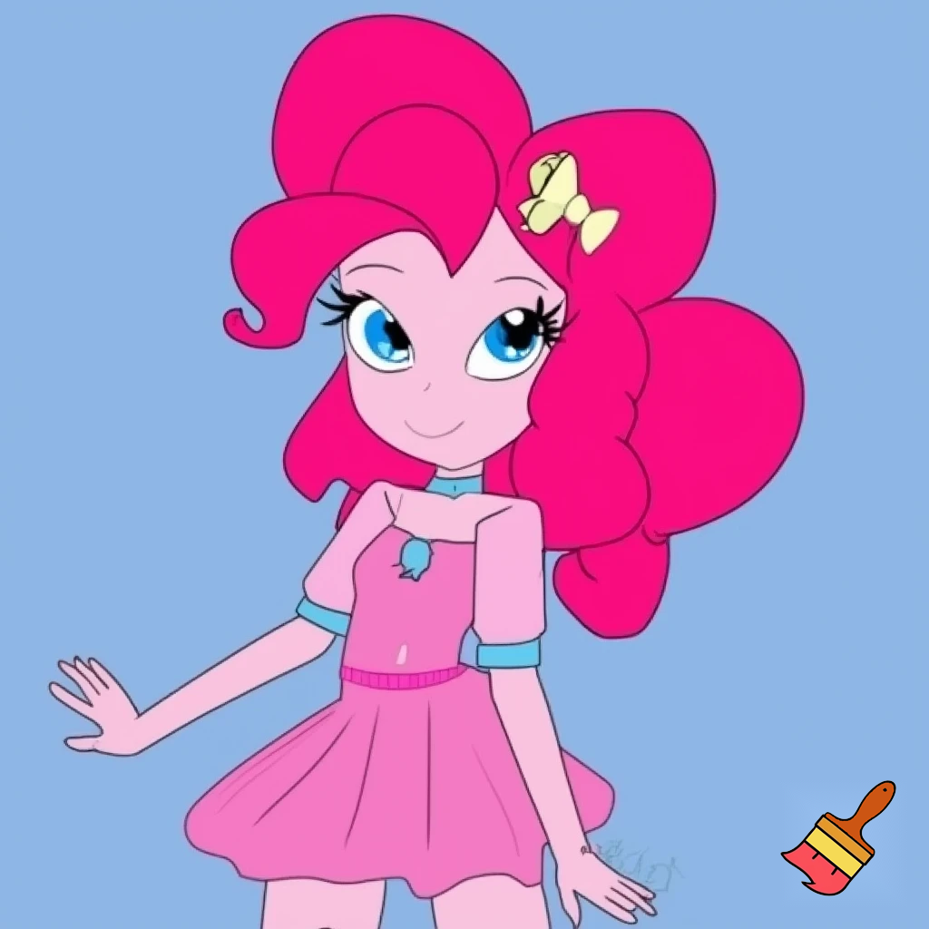 My little pony pinkie pie from as human unicorn girls