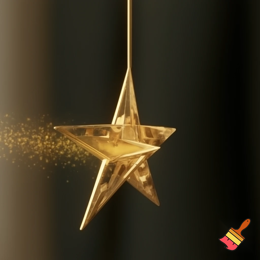 A star Christmas star want magic wand💫