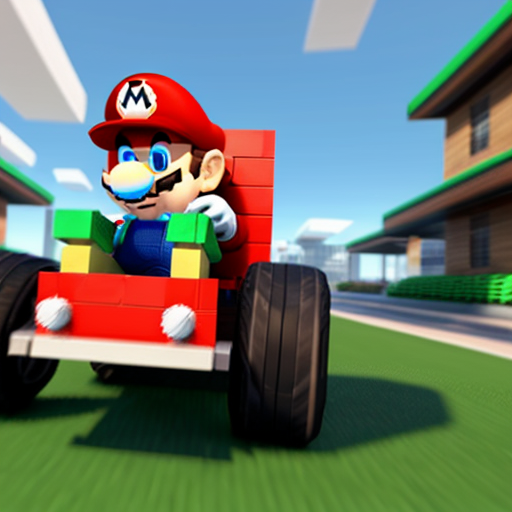 mario and roblox cart in smg4