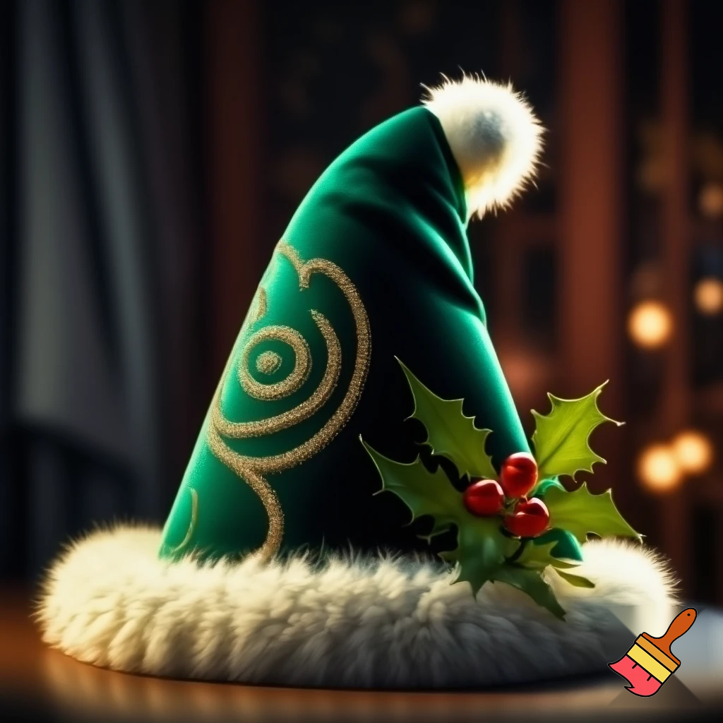 Christmas wizard hat