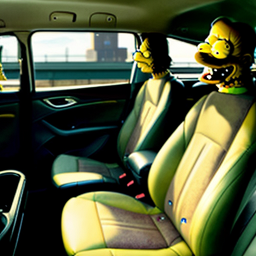 The simpson backseat car lisa talk July 2016