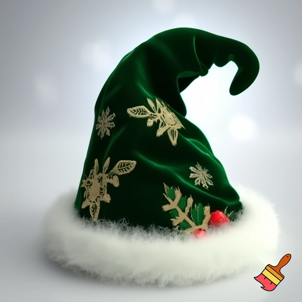 Christmas wizard hat Bendy hat