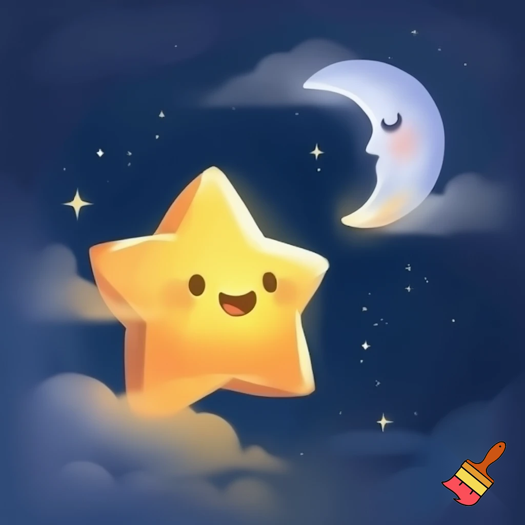 Star and the moon cartoon