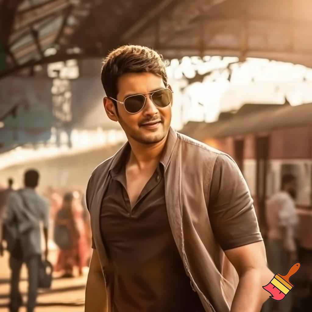 Mahesh babu at railway station 