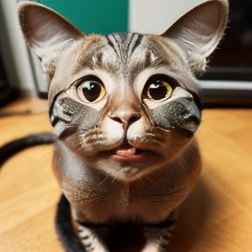 Merge a monkey and a cat into one creature 