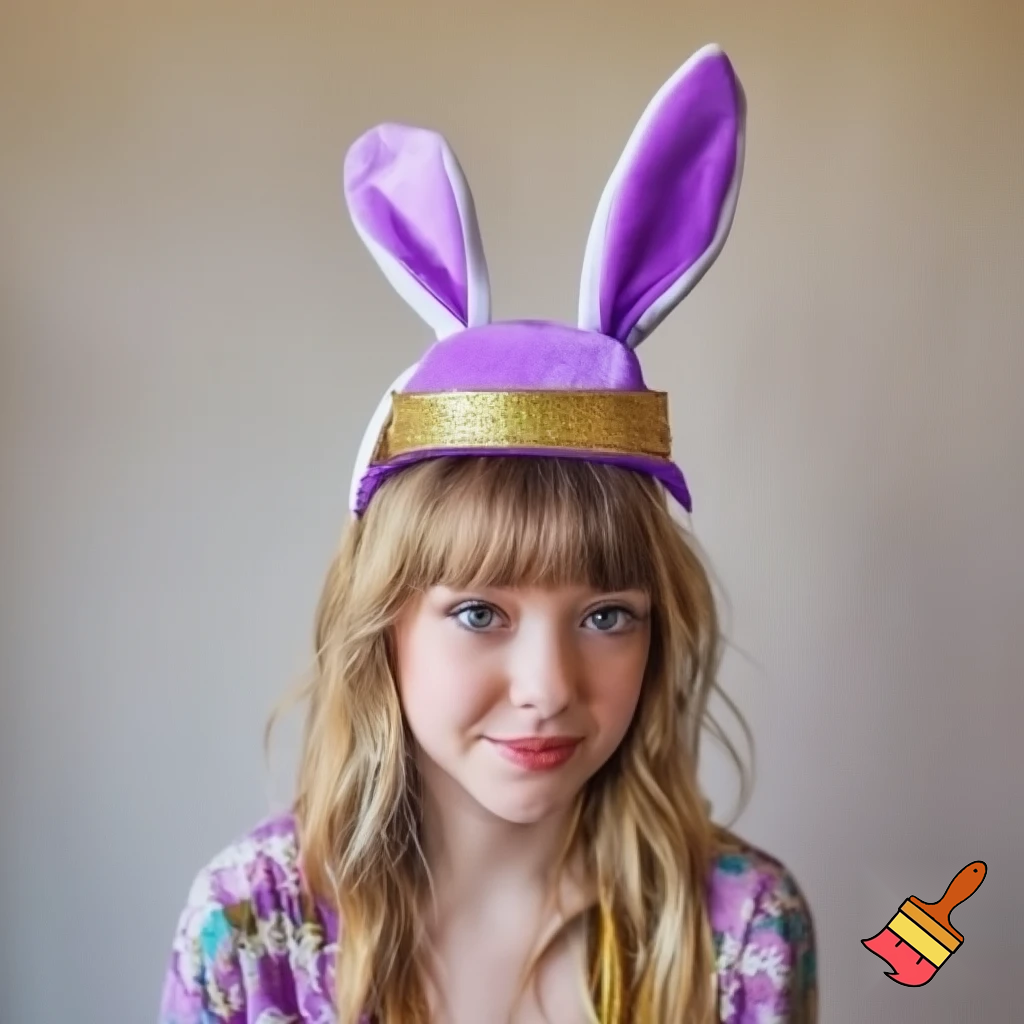 Easter bunny top hat headband, purple white with gold glitter fabric and velvet velvet gold special gold and delicate velvet and delicate and precious