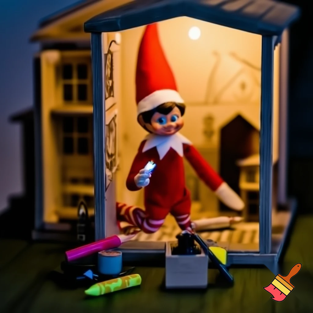 Elf on the shelf magic tricks magic cubby house colouring box