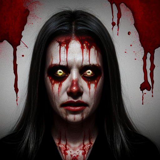 Scary bloody person 
