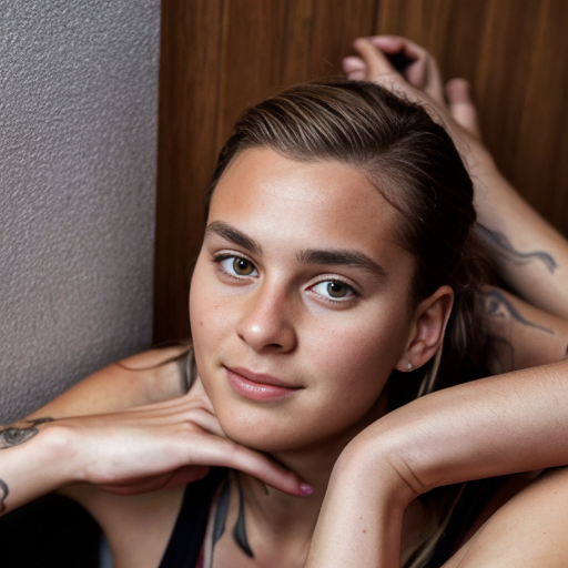 Goretzka and Vanessa at they chilling in the house 