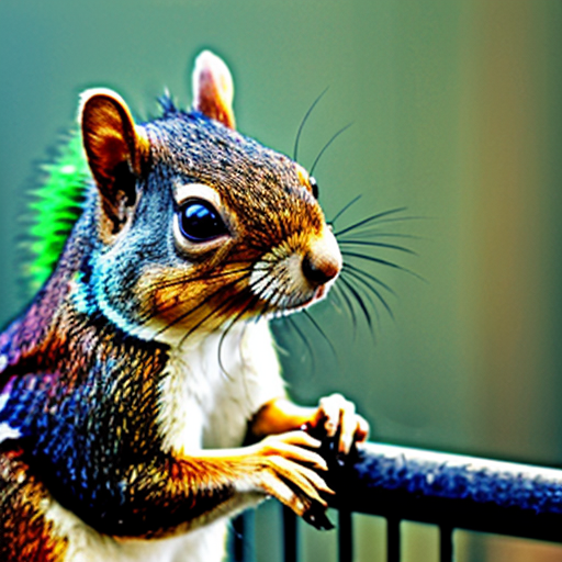 a squirrel say here in a school