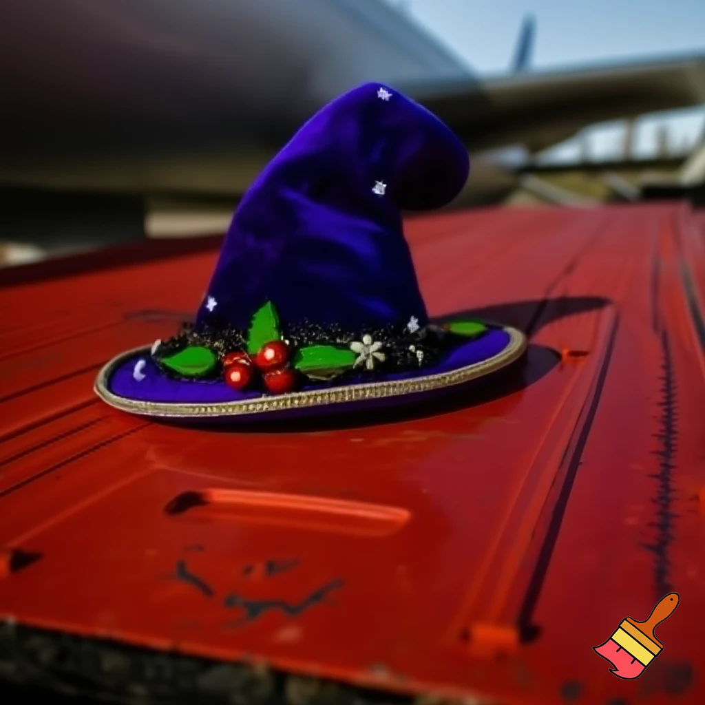 Christmas wizard hat, special costume red plane ramp one