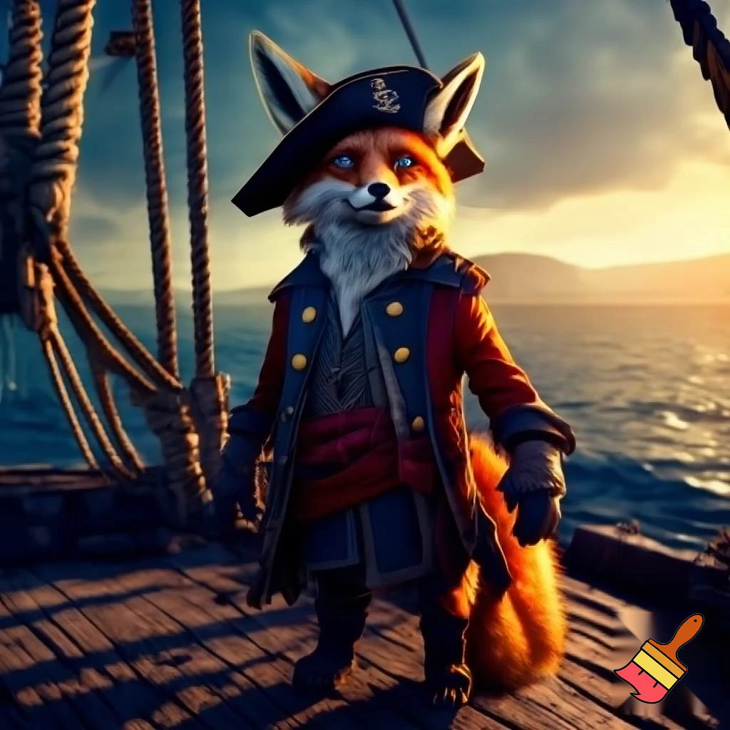 Fantasi realistisk pirat ræv