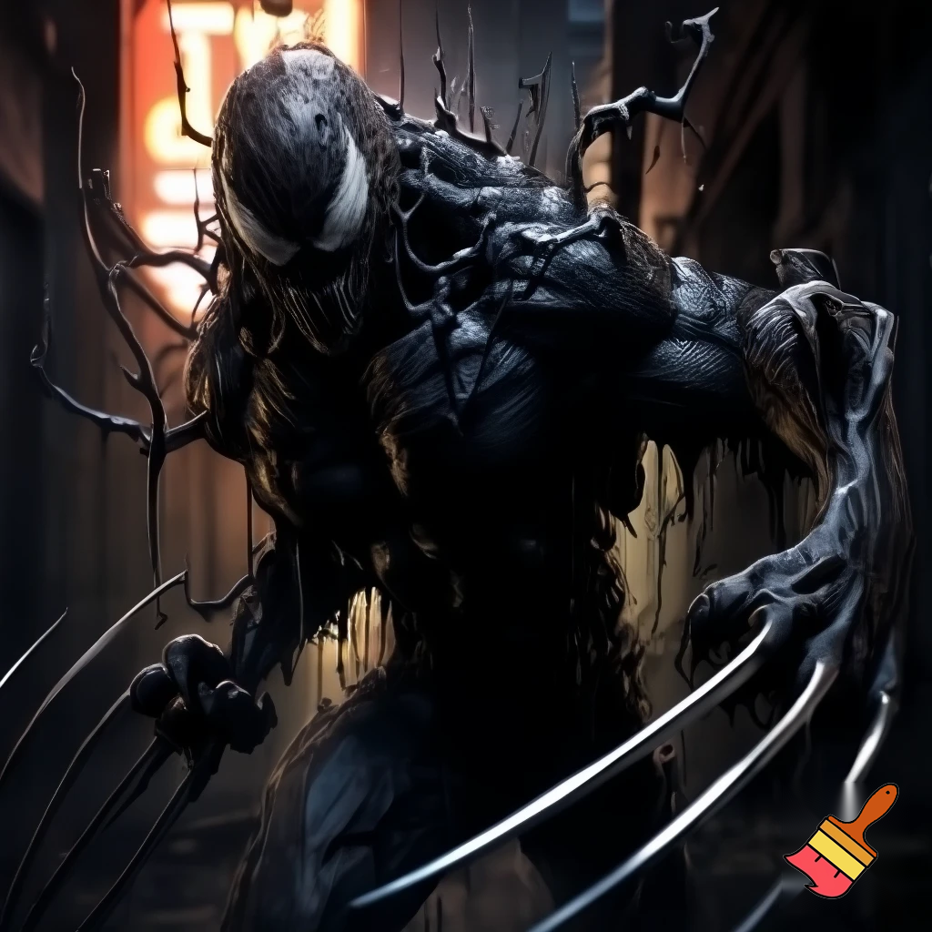 A symbiote wolverine

