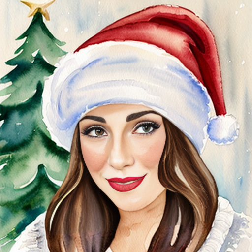 Christmas with a hat