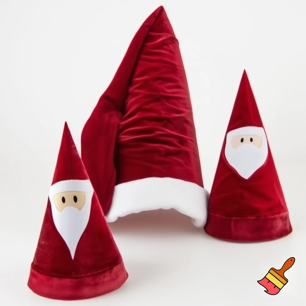 Christmas wizard hat Santa Claus hat velvet