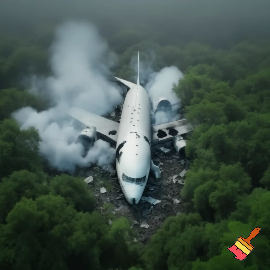 737 crash in forest