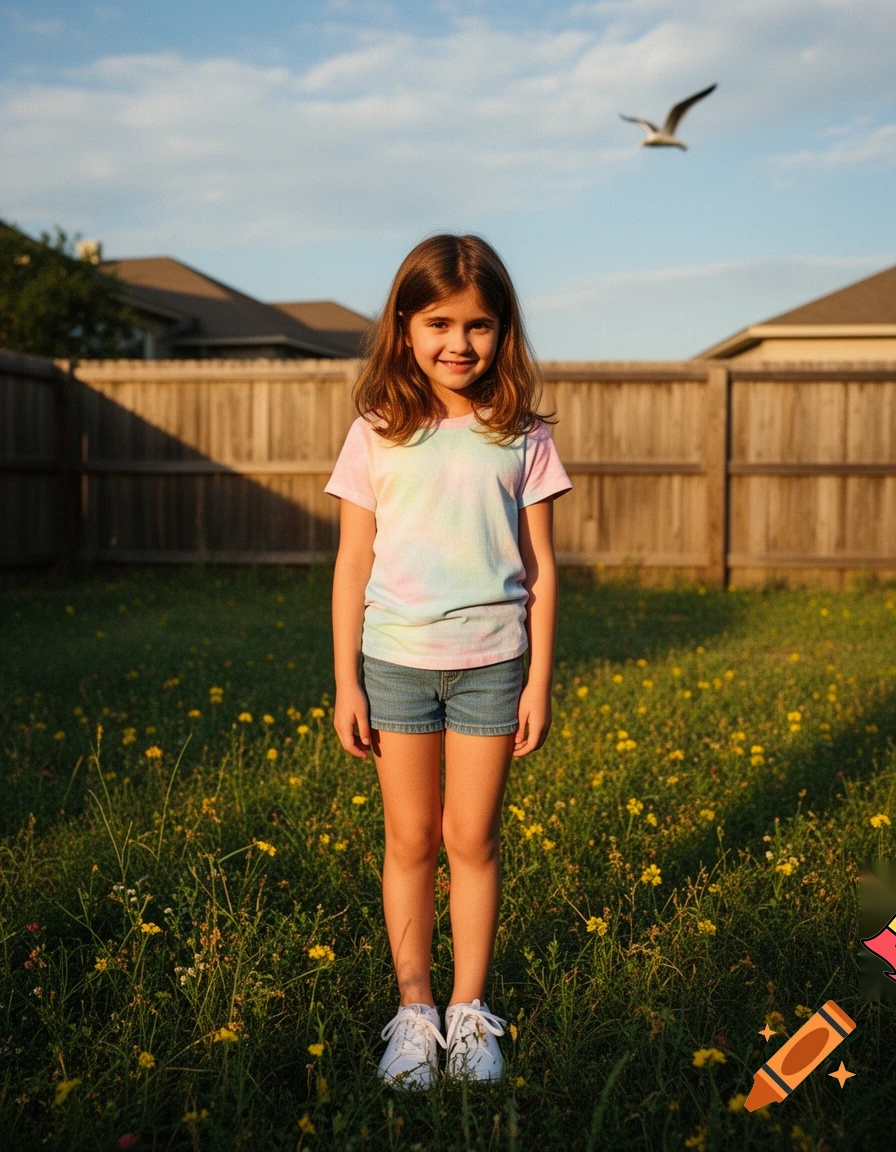 11year old girl brown hair and eyes
