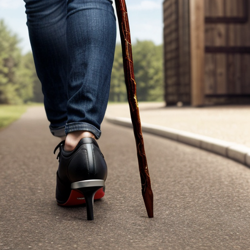 Candy walking stick walking