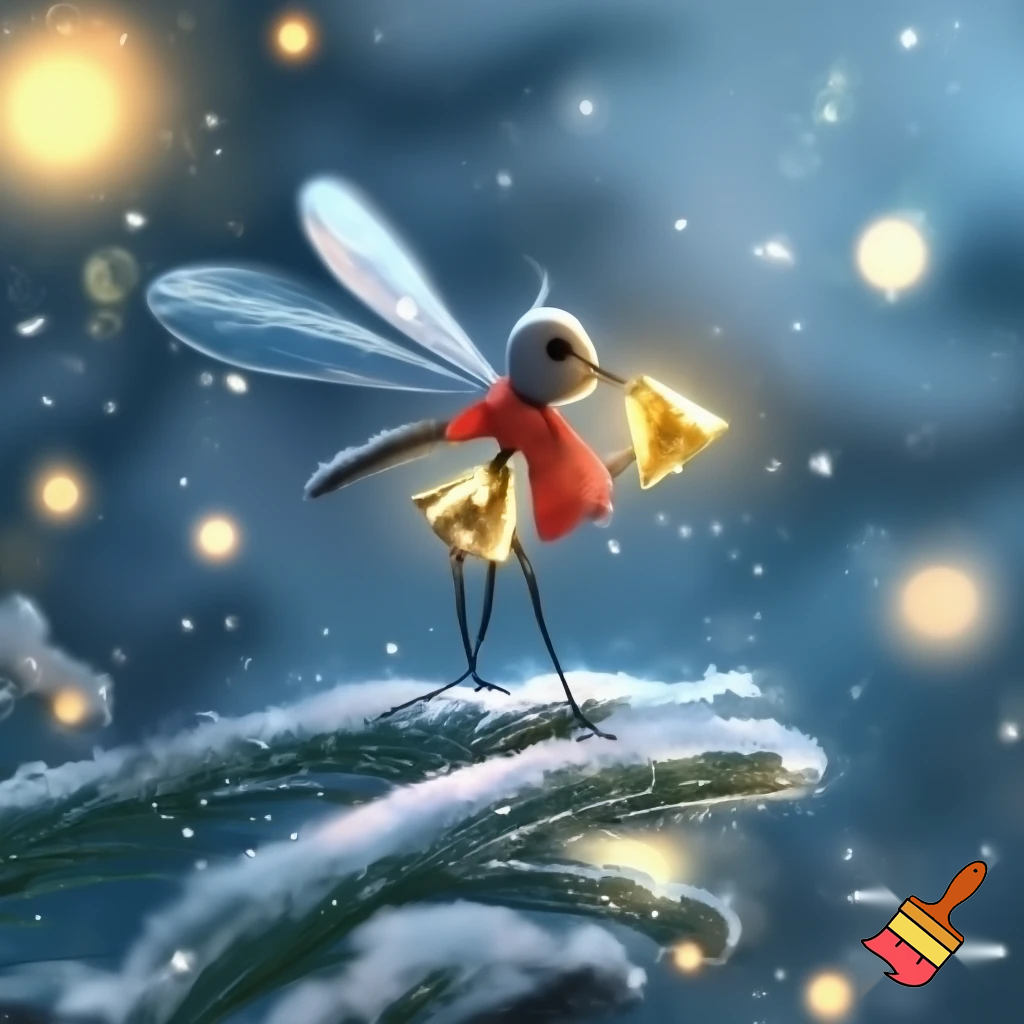 Make mosquito singing Christmas songs with a triangle bell