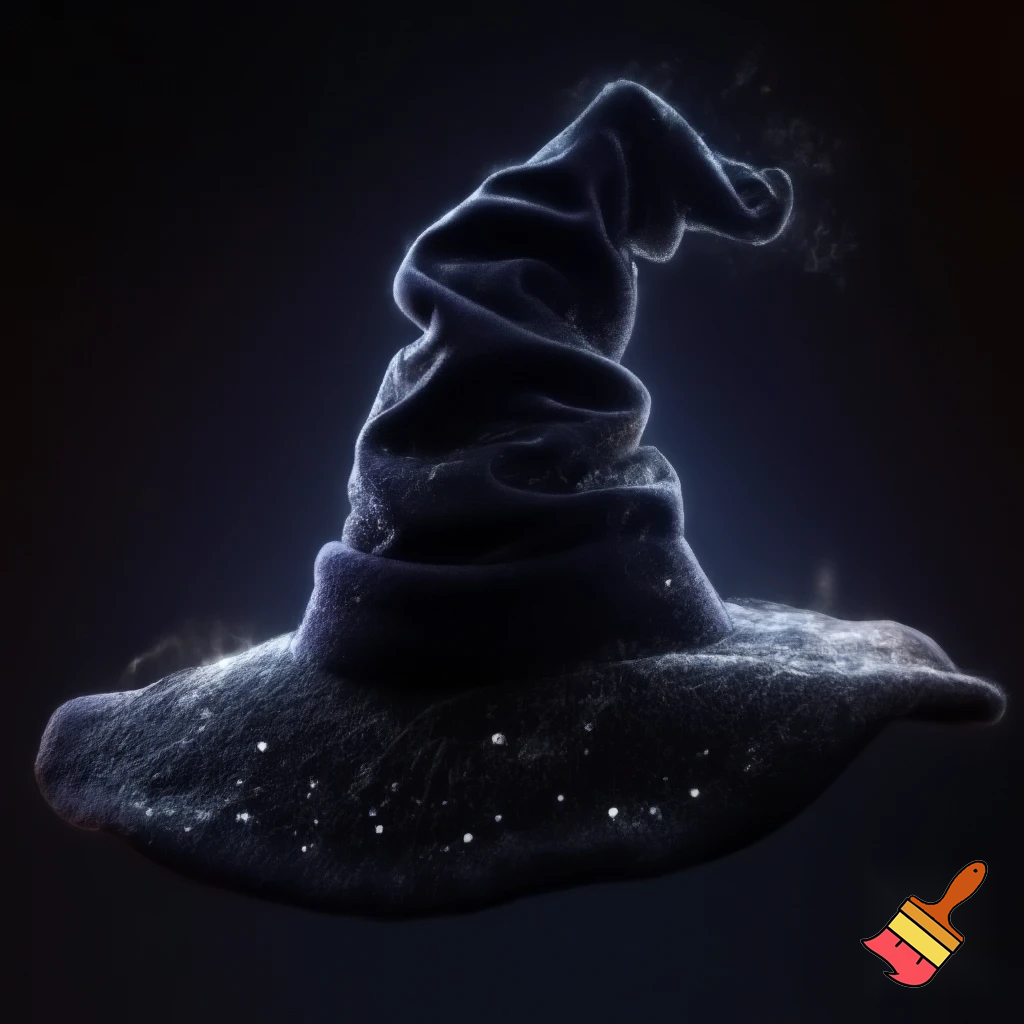 Velvet witches hat, witches hat, dark velvet witches hat and black glitter