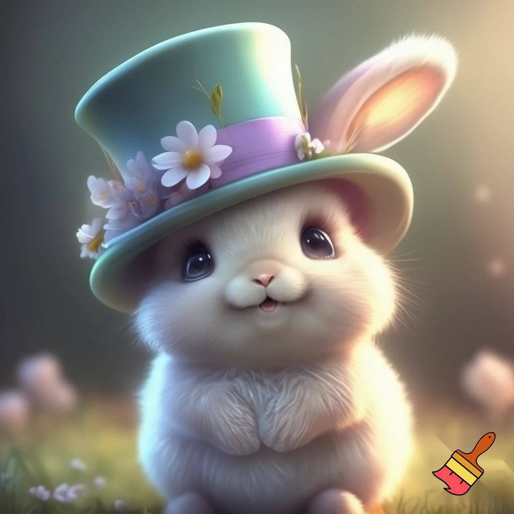 Easter bunny mascot costume top hat special top hat